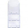 EXACOMPTA Porte-brochures 3 compartiments DL 1/3 A4 - Cristal 73158D