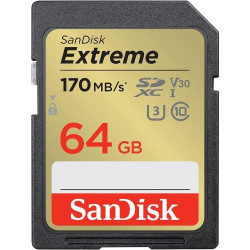 SANDISK Carte SD 64 Go Extreme V30 SDXVT064G