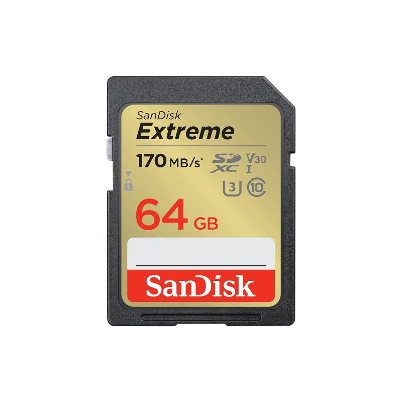 SANDISK Carte SD 64 Go Extreme V30 SDXVT064G