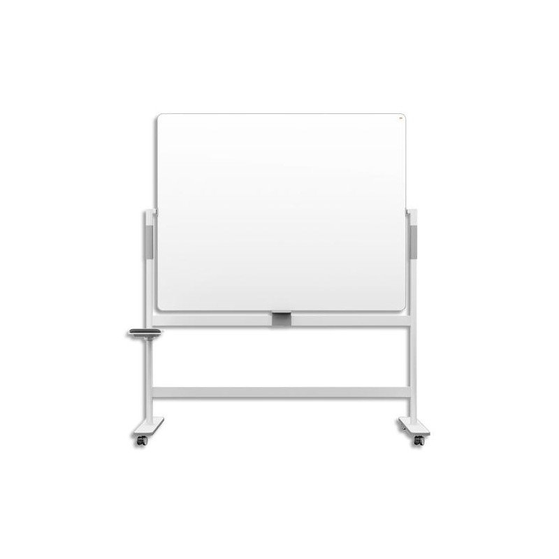 NOBO Tableau blanc pivotant &agrave; 360&deg; mobile MOVE&amp;MEET. Dim: 1500 x 1200 mm.