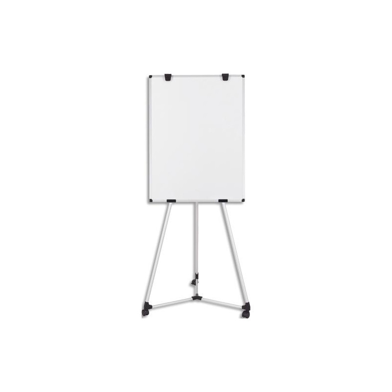 BI-OFFICE Chevalet magnétique pieds à roulettes, surface laquée. Dimensions : 750 x 1065 mm
