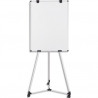 BI-OFFICE Chevalet magnétique pieds à roulettes, surface laquée. Dimensions : 750 x 1065 mm