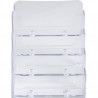 EXACOMPTA Porte-cartes de visite en polystyrène, 4 cases, capacité : 50 cartes 8,5 cm max par case