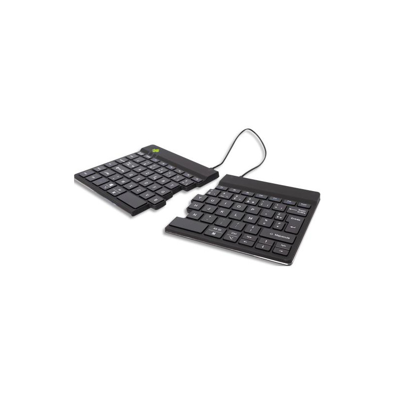 R-GO TOOLS Clavier ergonomique sans fil R-GO SPLIT BREAK. Connexion Bluetooth, rechargeable. Noir