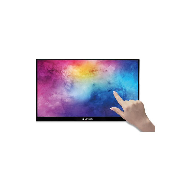 VERBATIM Ecran portable tactile Full HD 1080p 15'' USB-C pour téléphone, tablette et PC