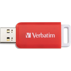 VERBATIM Clé DATABAR USB 2.0 Rouge 16Go