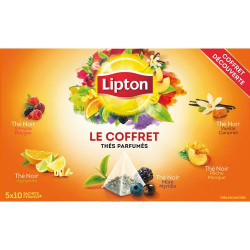 LIPTON Coffret de 50 sachets de th&eacute; parfum&eacute;