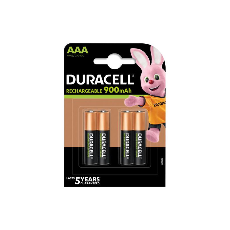 DURACELL Blister de 4 accus rechargeables AAA HR3 850 mAh 05000394039308