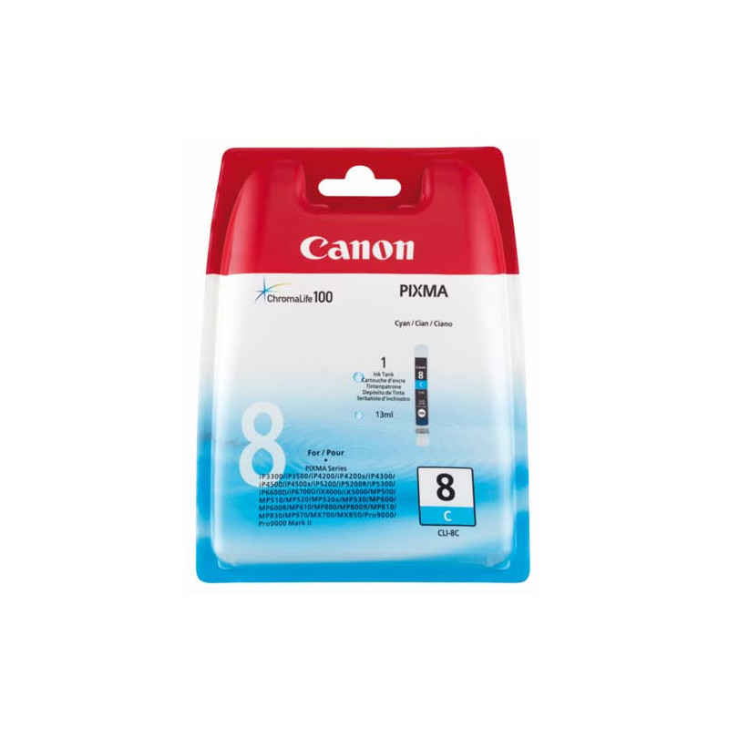 CANON Cartouche Jet d'encre Cyan CL8C