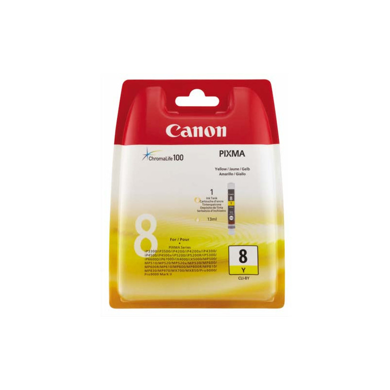 CANON Cartouche Jet d'encre Jaune CLI 8Y