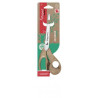 MAPED Ciseaux ADVANCED WOOD 21 cm GAUCHER asymétriques - Anneaux Ergonomiques - Garantie à vie