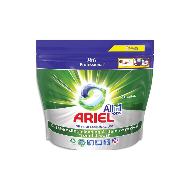 ARIEL Sachet de 70 doses de Lessive liquide concentr&eacute;e Ariel Original
