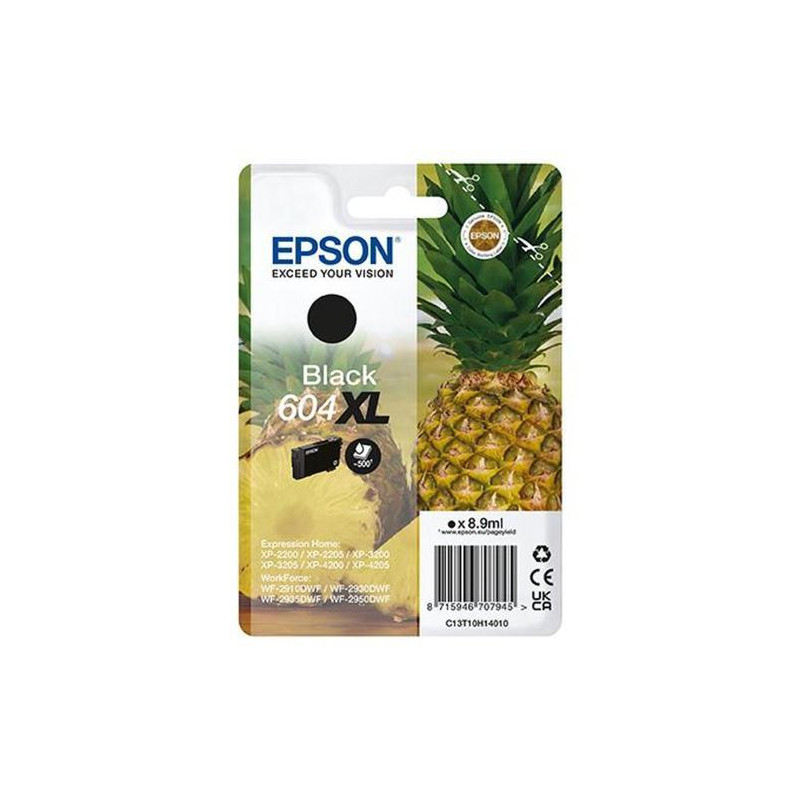 EPSON Cartouche Jet d'Encre Noir 604 XL (T10H1) C13T10H14010