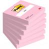 POST-IT Bloc repositionnable de 100 feuilles. Format 7,6 x 7,6 cm. Couleur Rose Flamingo