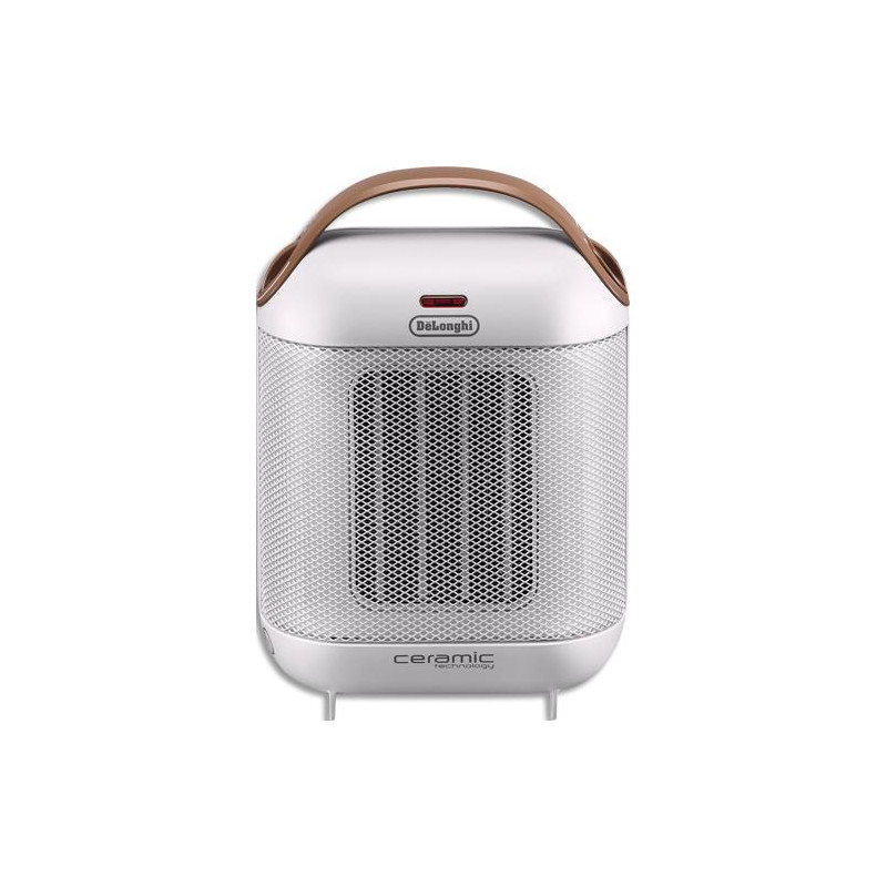 DELONGHI Radiateur soufflant HFX 30C18.IW Ivoire 1800W technologie c&eacute;ramique L19,2 x H27 x P13,7cm