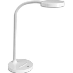 CEP Lampe de bureau FLEX. Bras flexible en m&eacute;tal gain&eacute;, t&ecirc;te orientable. Variateur d&#39;intensit&eacute;.