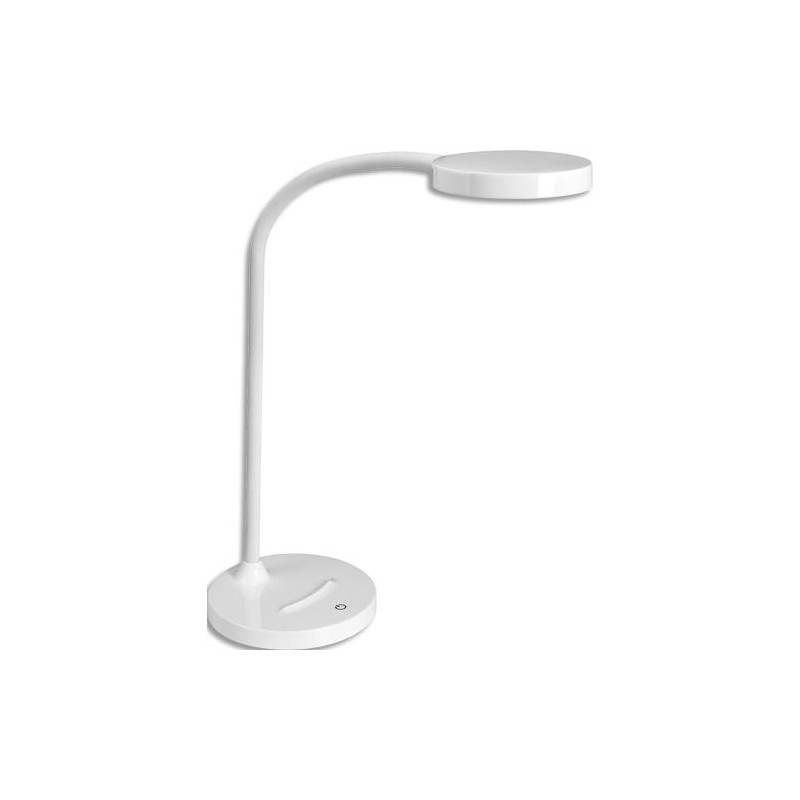 CEP Lampe de bureau FLEX. Bras flexible en métal gainé, tête orientable. Variateur d'intensité.