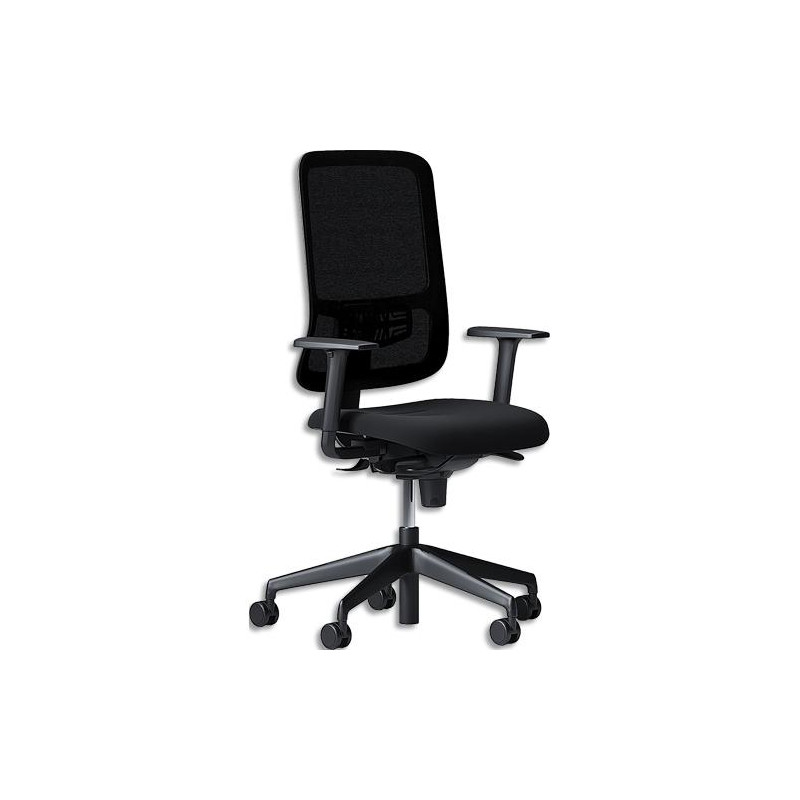 NOWY STYL Fauteuil Utila dossier Mesh m&eacute;canisme synchrone avec accoudoirs