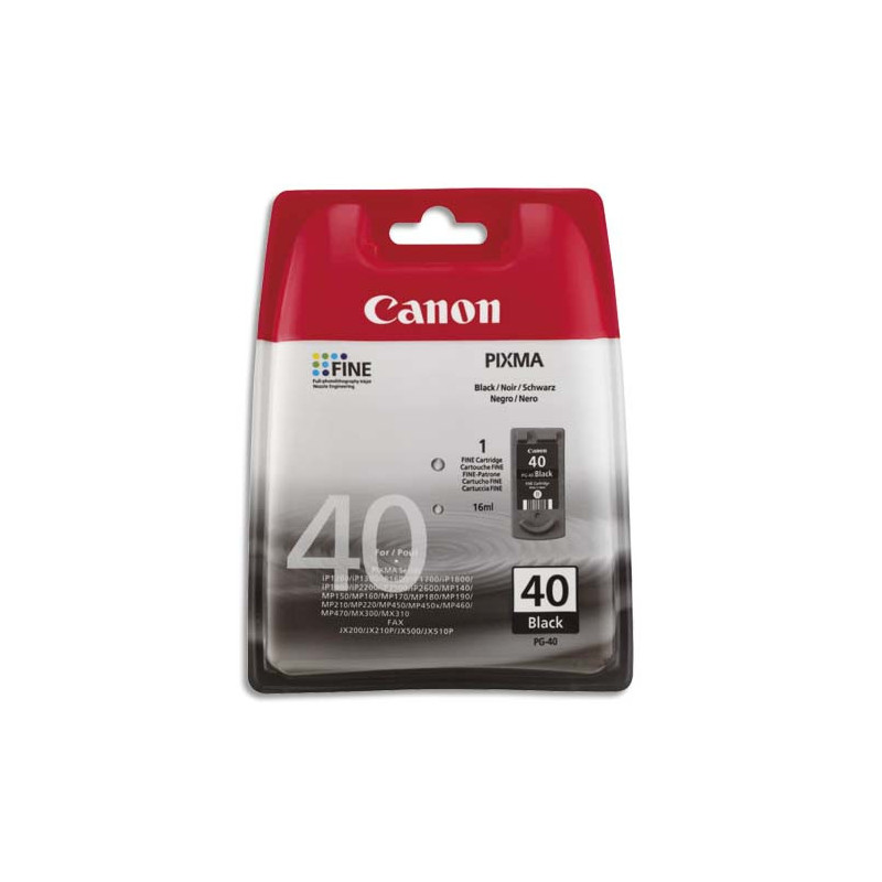 CANON Cartouche Jet d'encre Noir PG40