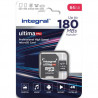 INTEGRAL Carte micro SDXC+adaptateur 64 Go class10&#47;A2 180mb&#47;s lecture, 45mb&#47;s &eacute;criture