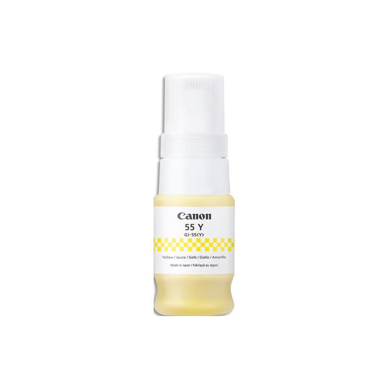 CANON Bouteille d'encre N&deg; 55 / GI-55 - Jaune