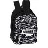 OXFORD Sac Borne AIRNESS LIBERTY 2 cmpts polyester. 33x46x18 cm. D&eacute;cor s&eacute;rigraphi&eacute;, coloris Noir et Blanc