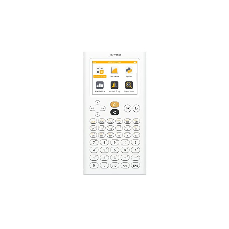 NUMWORKS Calculatrice graphique langage Python intégré N0120