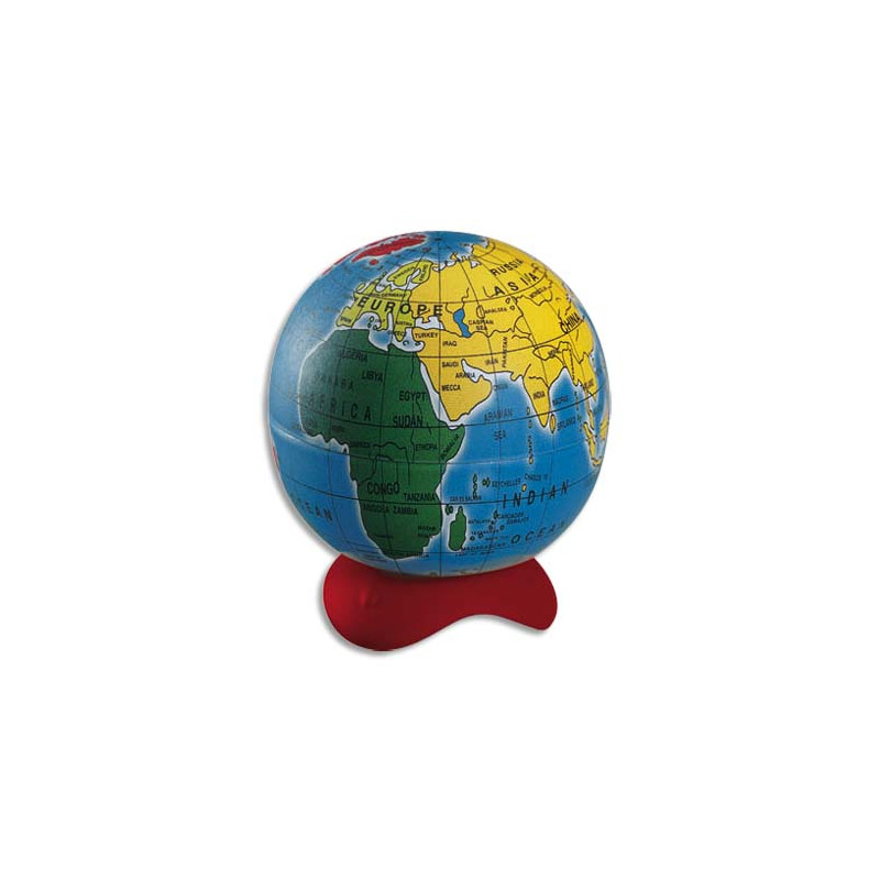 MAPED Taille-crayons GLOBE - 1 trou - r&eacute;serve en m&eacute;tal - en pr&eacute;sentoir