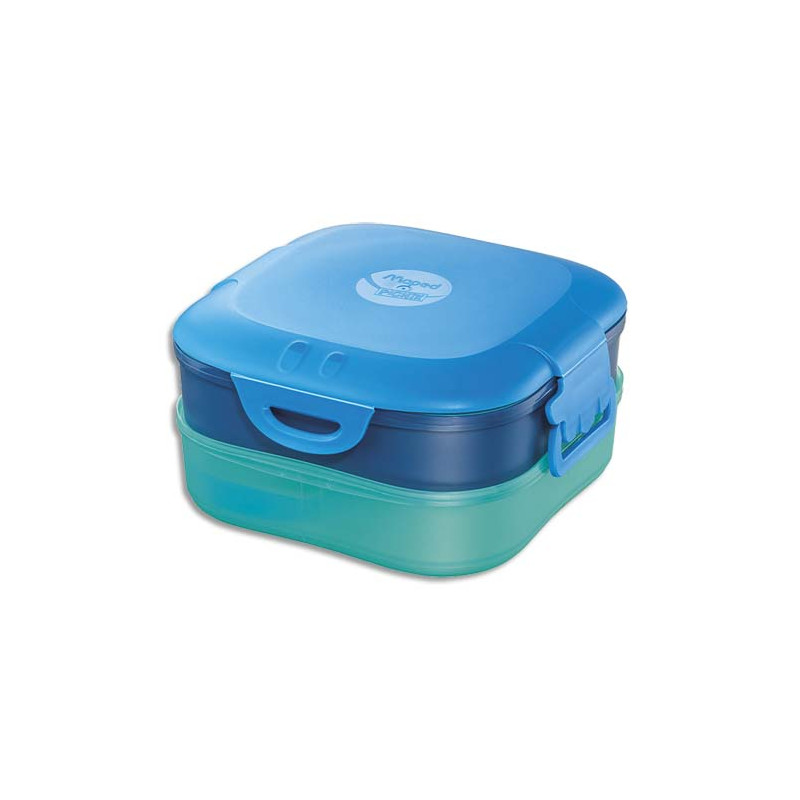 MAPED Boîte à déjeuner Picnik 3en1 capacité 740 ml Concept enfants Bleu, en PP, 3 compartiments, &ea