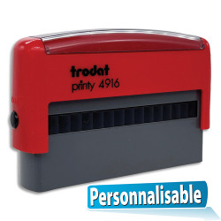 TRODAT PRINTY 4916 - 3 lignes - tampon soci&eacute;t&eacute; personnalisable empreinte 70x10mm