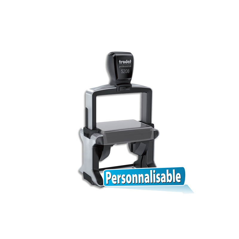 TRODAT PROLINE 5208 - 12 lignes - tampon société personnalisable empreinte 68x47mm