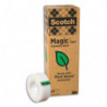 SCOTCH Boîte de 9 rubans Scotch Magic bague carton recyclé, 19mmx33m