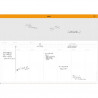 CLAIREFONTAINE RHODIA Semainier entoilé A2 (42x59,4 cm) 30 feuillets encollés perpétuel, non daté