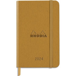 CLAIREFONTAINE RHODIA Agenda Webplanner Janvier à Décembre 2024 A6 - grille verticaIe, 160 pages