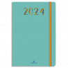 OBERTHUR Agenda MERIDA, Janvier à Décembre 2024, format 17x24,5cm, couv imprimée marquage à chaud Vert