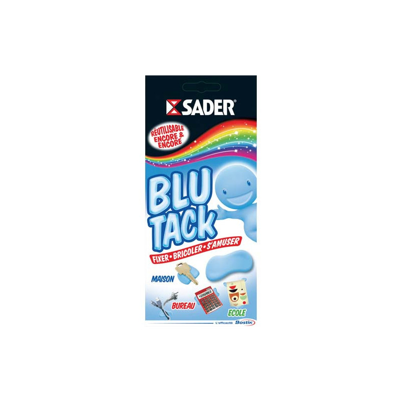 BOSTIK Plaquette de 100 g pâte adhésive Blu-Tack