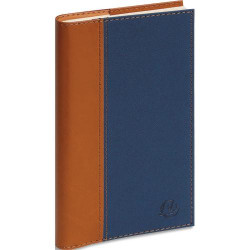 EXACOMPTA Semainier de poche DENIM Espace 17S, Janvier &agrave; D&eacute;cembre 2024, 17.5 x 9 cm Bleu