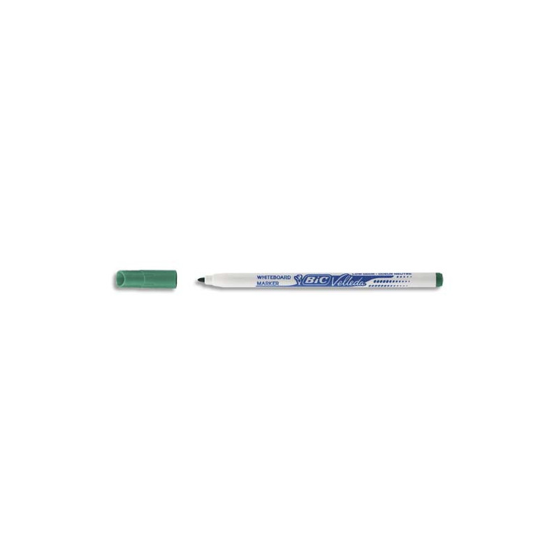 BIC Velleda 1721 Feutres pour Tableau Blanc Effaçables à Sec Pointe Conique Fine - Vert