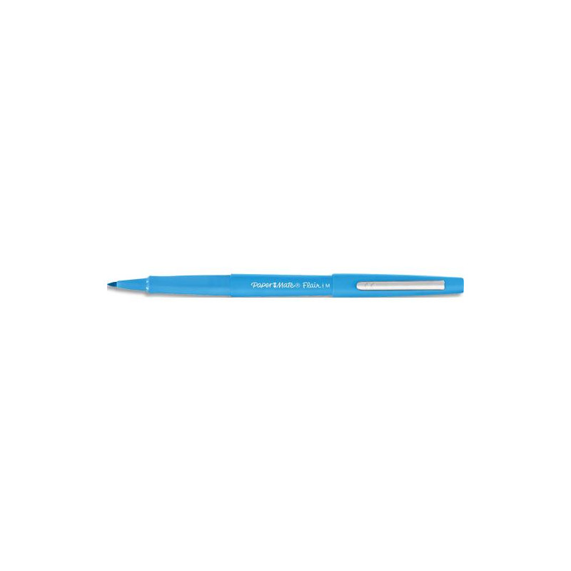 PAPERMATE Stylo feutre Flair Original, pointe M Trait 0,7 mm Bleu turquoise