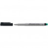 FABER CASTELL Feutre MULTIMARK pour écriture sur CD/DVD, pointe super fine, encre Noire soluble