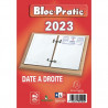 EXACOMPTA Bloc éphéméride date à droite, horaire et rendez-vous à gauche Janvier à Décembre 2025