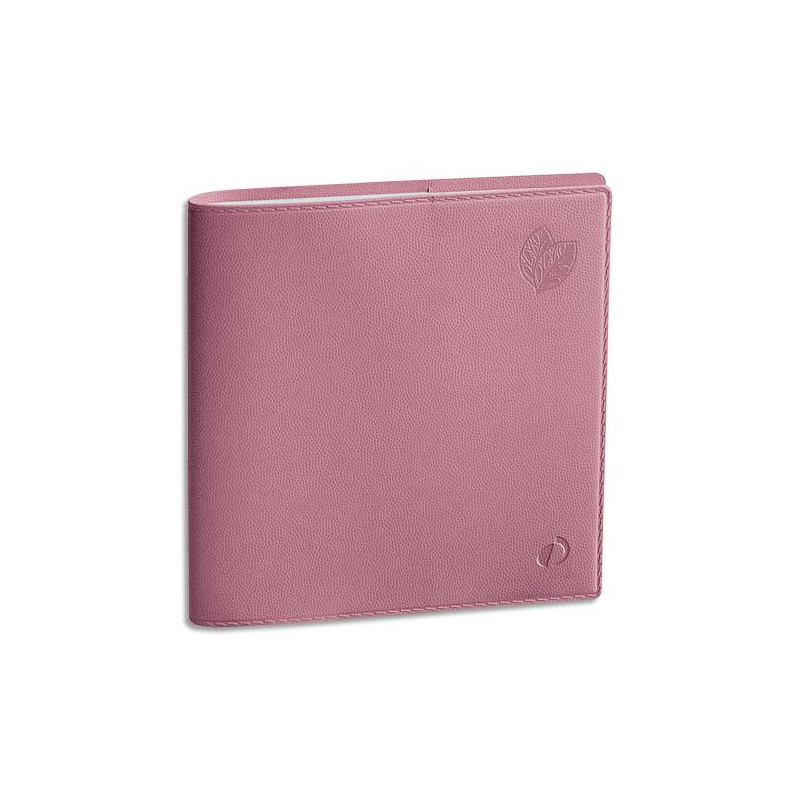 QUO VADIS Agenda de bureau Equology Exécutif 1 semaine sur 2 pages, 100% recyclé - format 16 x 16 cm rose