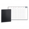 OXFORD Semainier First 1 semaine/2 pages, grille like Work - Format : 24 x 32 cm couverture souple Noire