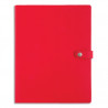 OBERTHUR Agenda LADY KENT, 1 semaine sur 2/P, format 22x28cm, couvertures simili cuir Rouge
