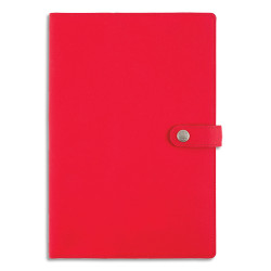 OBERTHUR Agenda LADY KENT, 1 semaine sur 2/P, format 17x24,5cm, couvertures simili cuir Rouge