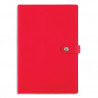 OBERTHUR Agenda LADY KENT, 1 semaine sur 2/P, format 17x24,5cm, couvertures simili cuir Rouge
