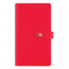 OBERTHUR Agenda LADY KENT, 1 semaine sur 2/P, format 9,5x17,5cm, couvertures simili cuir Rouge