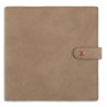 OBERTHUR Agenda RAMATUELLE, 1S/2P, format 16,5x16,5cm, couverture amovible en PU Taupe