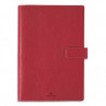 OBERTHUR Agenda MILANO 25, spiralé, 1S/2P, format 17x24,5cm, couverture amovible en PVC Rouge