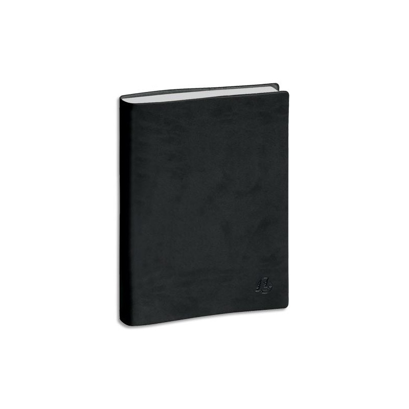 EXACOMPTA Journalier Planifiée 21, 1 jour par page - 21x13,5cm couverture PVC Noire